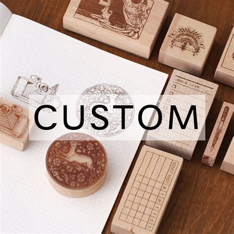 Custom Wood Stamp,custom Rubber Stamps,personalized Logo Wood Stamp ...