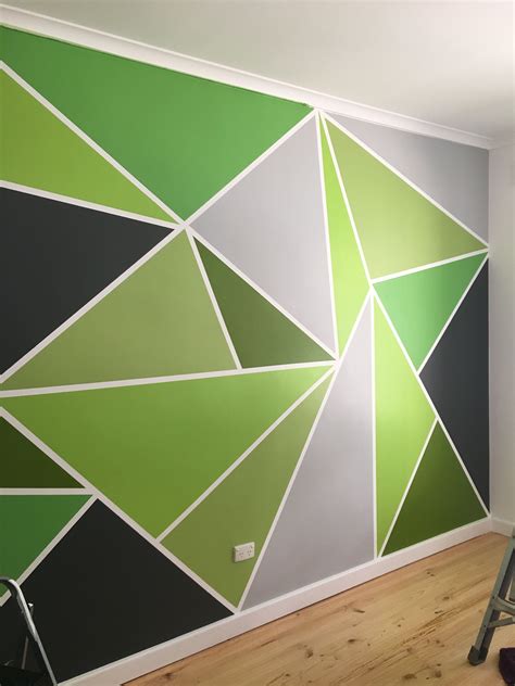 Geometric Wall Mural Diy - Mural Wall