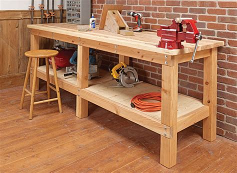 Homemade Wooden Workbenches