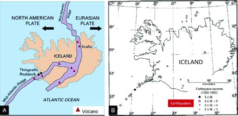 A − Distribution of volcanoes along the Mid-Atlantic Ridge in the ...