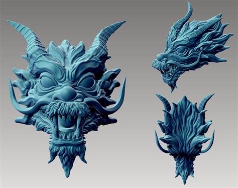 Dragon head 3D model - TurboSquid 1610639