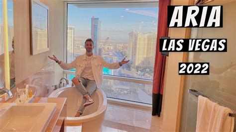 This ARIA Las Vegas Corner Suite with Strip view blows your mind! Watch ...