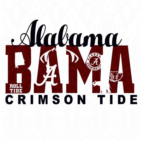 Alabama Crimson Tide Logo Vector at Vectorified.com | Collection of ...