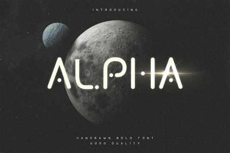 Alpha Typeface: Futuristic and Bold