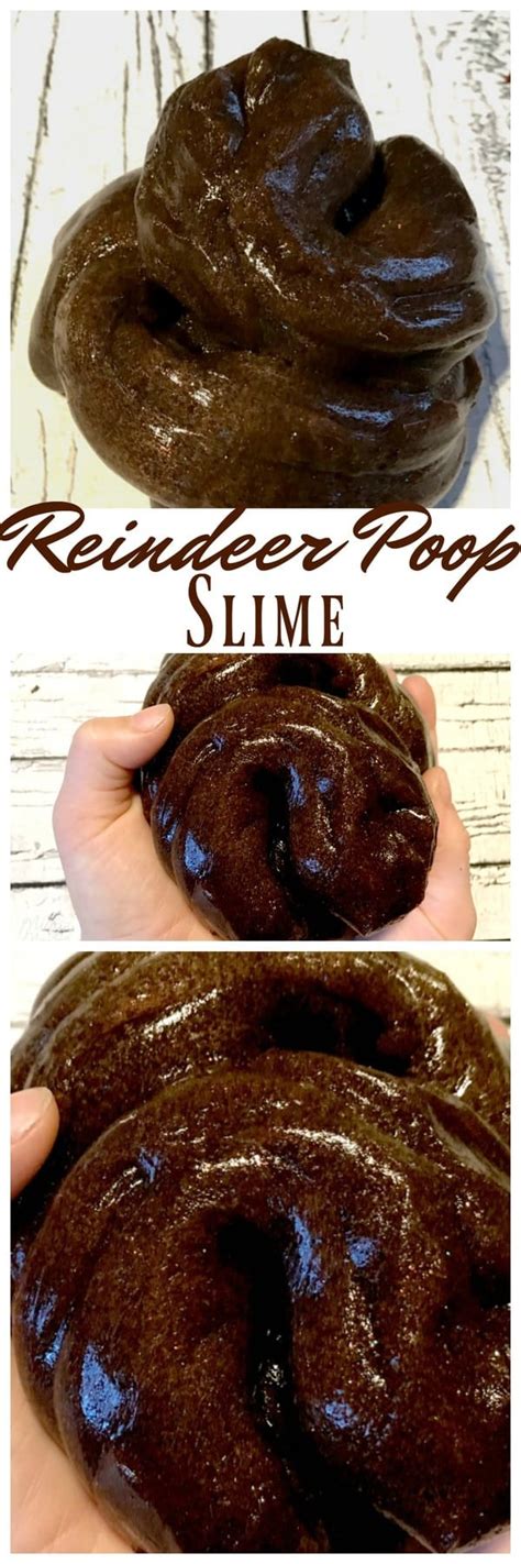 Easy Reindeer Poop Homemade Slime Recipe with Easy Slime Recipe