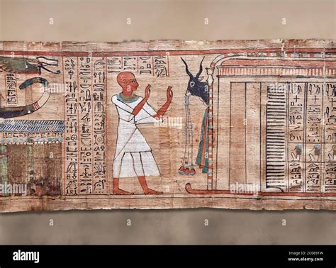 Ancient Egyptian Book of the Dead papyrus - Aaner Book of the Dead ...