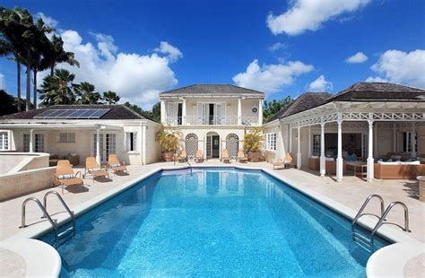 A traditional style villa with a private pool in Barbados. Caribbean ...