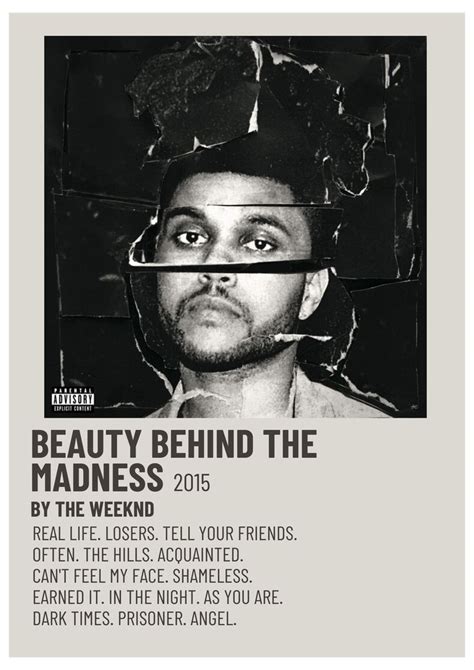 MINIMALIST MUSIC POSTER #the #weeknd #poster #wall #theweekndposterwall ...