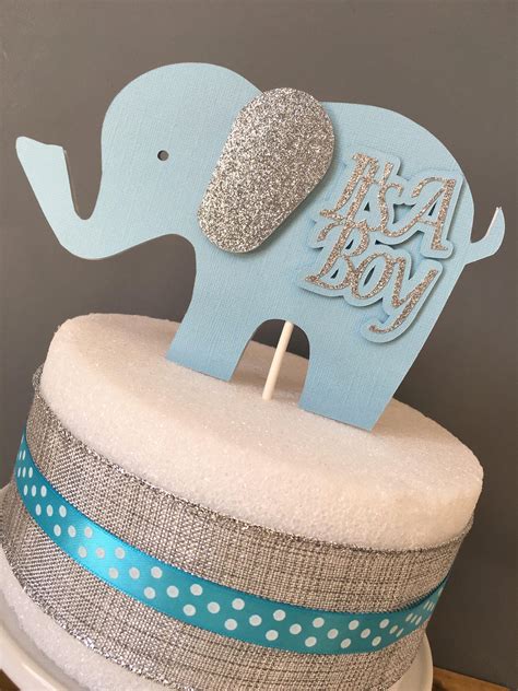 Elephant Cake Topper Elephant Centerpiece Elephant Baby | Etsy