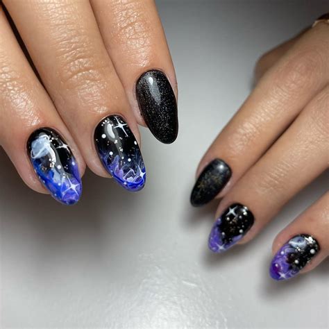 33 Best Black Galaxy Nails Designs [2024] - Nail Designs Daily