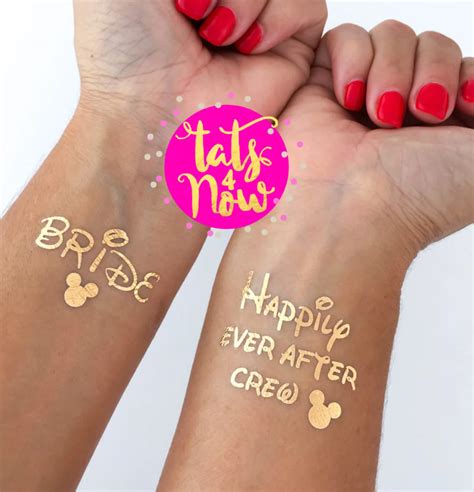 Disney bachelorette party temporary tattoos – Artofit