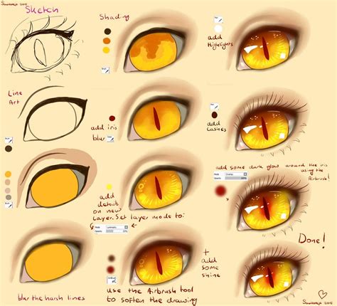 Step by Step - Cat EYE TUTORIAL | Eye drawing tutorials, Cat eye ...