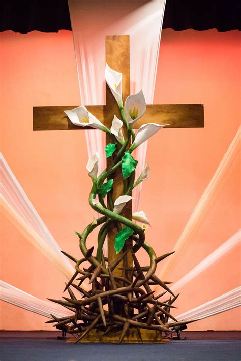 Image by Susan Cope on Easter stage design ideas in 2020 | Church altar ...