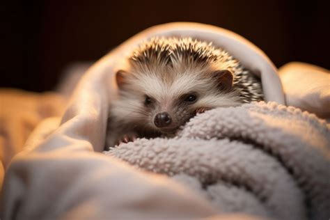 Sleeping Hedgehog hedgehog blanket animal. | Free Photo - rawpixel