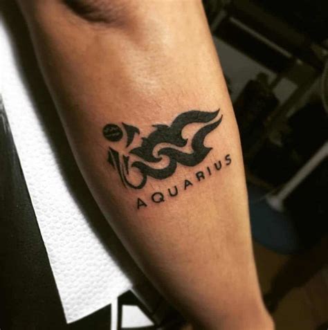 aquarius tattoo in 2020 | Aquarius tattoo, Tattoos, Tattoo designs