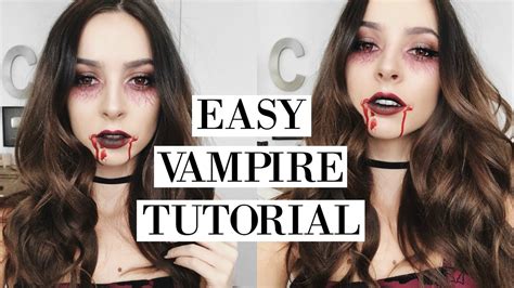 EASY VAMPIRE HALLOWEEN MAKEUP TUTORIAL | 2017 - YouTube