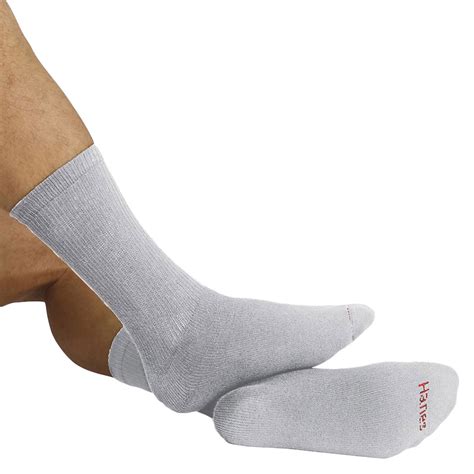 Hanes Men's Grey Cushion Crew Socks 6-Pack, Style 185/6 - Walmart.com