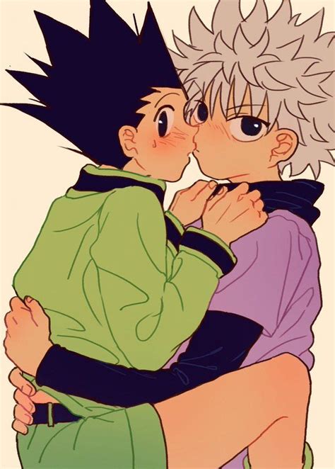 Gon Freecs and Killua zoldyck Hunter x Hunter Killugon cute Killua ...