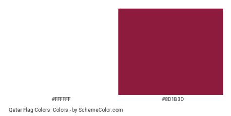 Qatar Flag Colors » Country Flags » SchemeColor.com