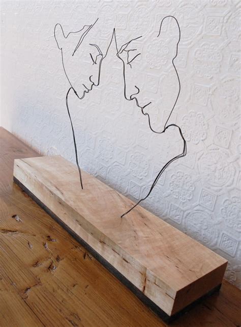 Emotion-Filled Steel Wire Sculptures by Gavin Worth | Wire art, Wire ...