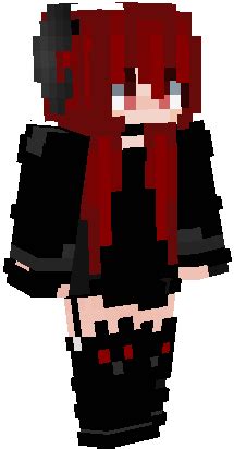 Red Hair Demon Black Kitty Boots - slim | Nova Skin