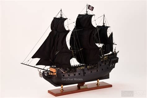 Black Pearl Pirate Ship Handcrafted Wooden Model Ship