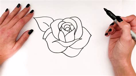 Easy Drawing Of A Rose