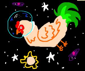 Space Chicken - Drawception