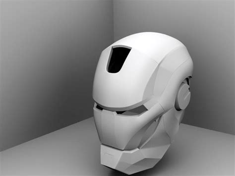 Iron Man Helmet 3d model 3ds Max,Autodesk FBX,Maya files free download ...