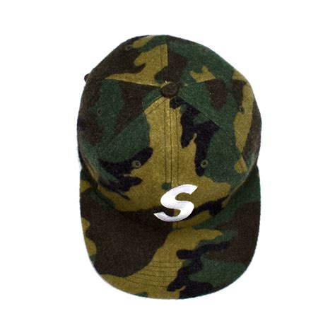 Supreme - Camouflage Print 'S' Logo Wool 6-Panel Hat – eluXive