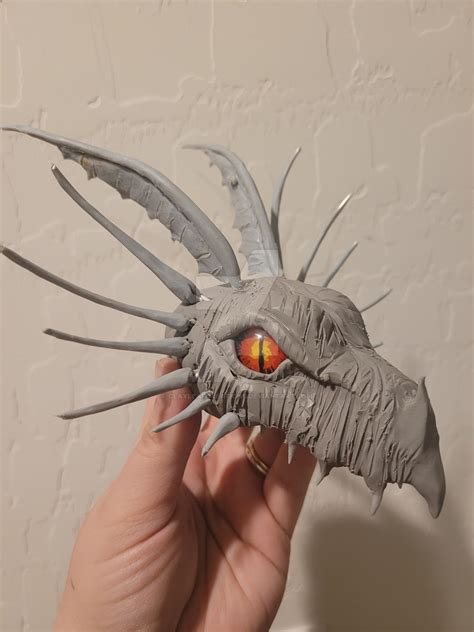 Midgardsormr head Wip by ClayLeafCreations on DeviantArt