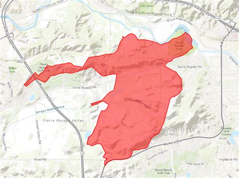 Ventura County Fire Evacuation Map - Large World Map