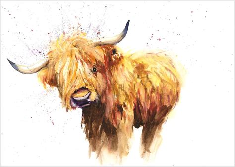 Watercolor Cow Painting at PaintingValley.com | Explore collection of ...