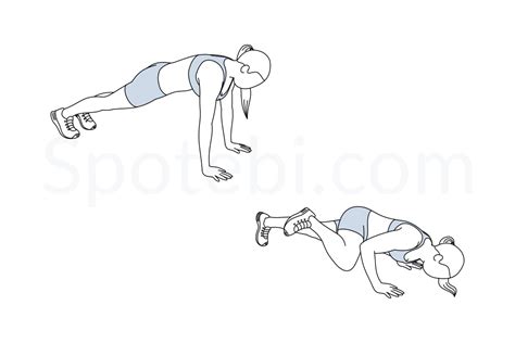 Spiderman Push Ups | Illustrated Exercise Guide