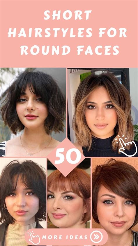 Short Hairstyles for Round Faces in 2024 | Hairstyles for round faces ...