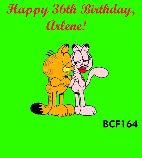 Garfield + Arlene: Birthday Kiss by BobClampettFan164 on DeviantArt