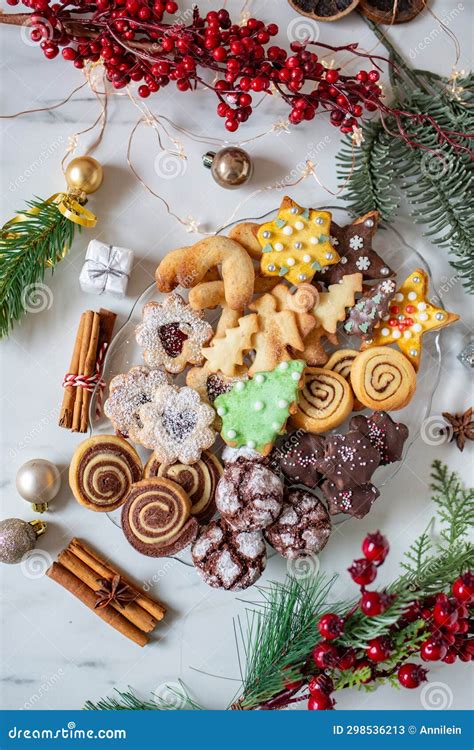 Christmas Sugar Cookies of All Shapes and Sizes Stock Image - Image of ...