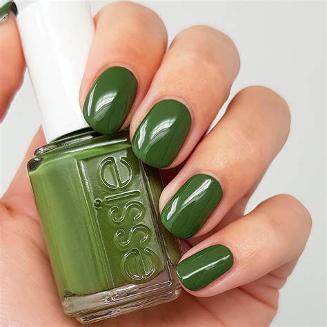 Essie heart of the jungle khaki green nail polish for Fall 2020 #nail # ...