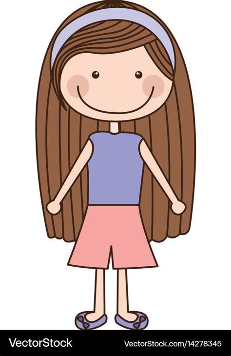 Drawing Illustration Woman Clipart Long Straight Hair Clipart Hair ...