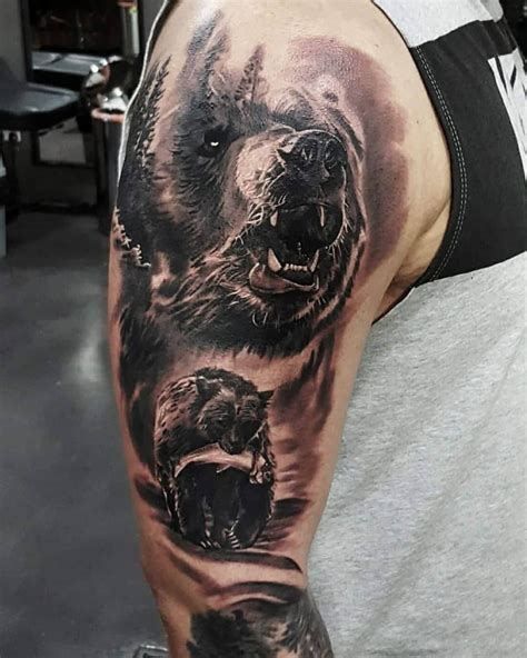 Top 12+ Bear Sleeve Tattoo Designs | PetPress