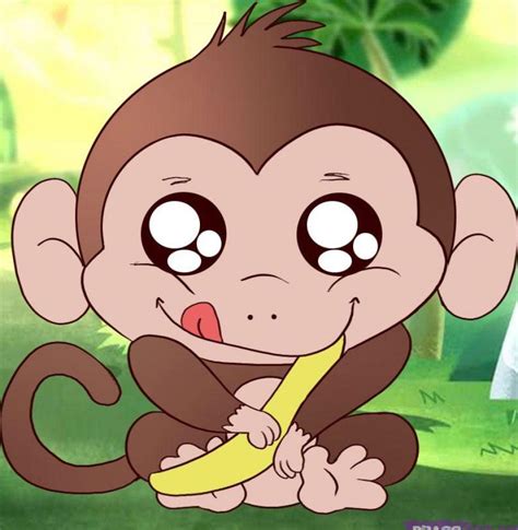 Baby Monkey Cartoon Wallpaper