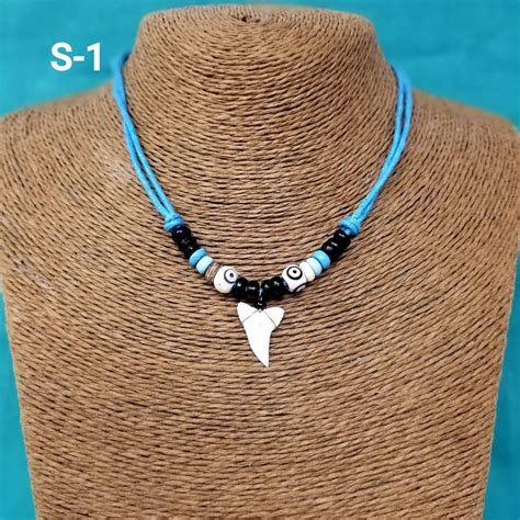 Shark Tooth Necklace Shark Necklace Shark Real Teeth Pendant Boys Mens ...