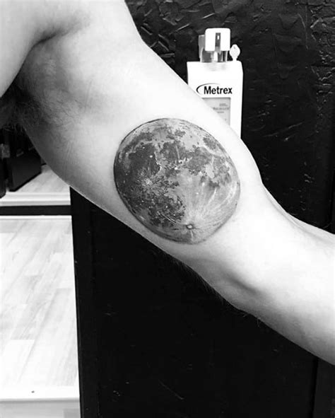 30 Realistic Moon Tattoo Designs For Men - Astronomical Ideas