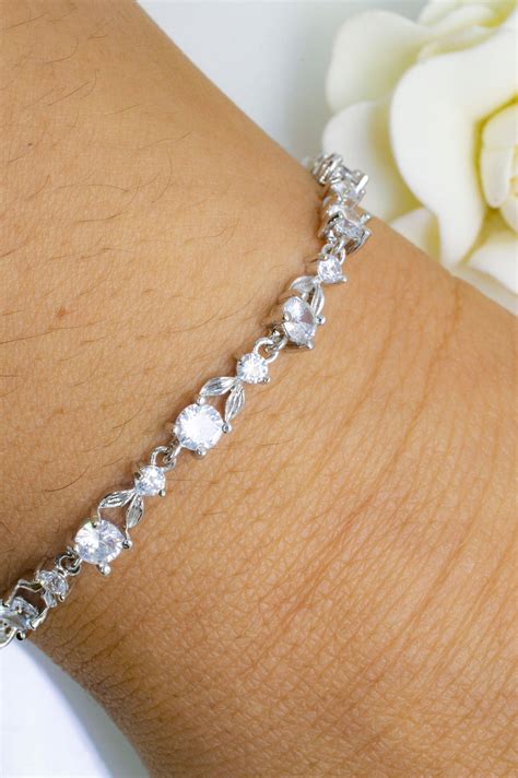 4.2ct Moissanite Bracelet Moissanite Tennis Bracelet 14K | Etsy