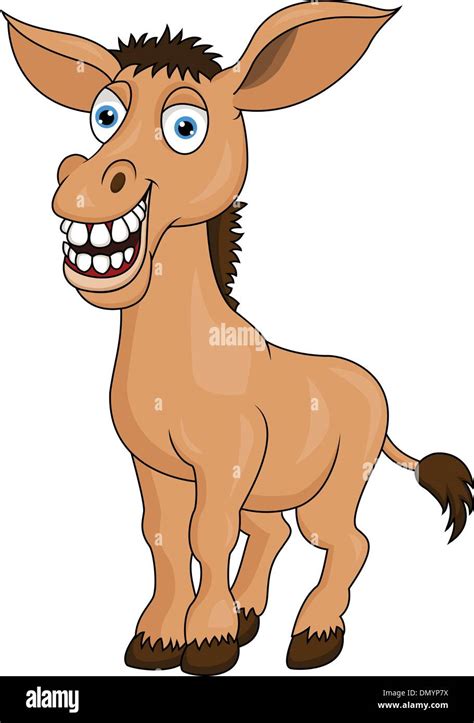 Smiling donkey cartoon Stock Vector Image & Art - Alamy