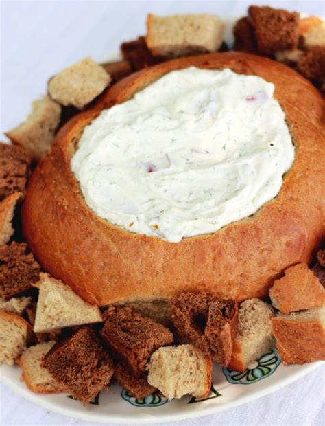 Rye Bread Dip - Bread Bowl Dip Recipe