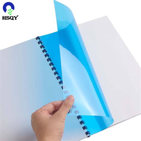 China PVC Binding Cover Transparent Colour PVC Plastic Cover A4 PVC ...