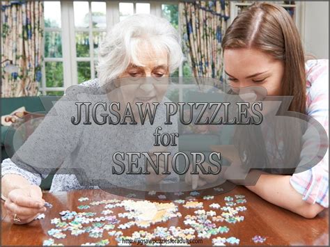 Jigsaw Puzzles For Seniors Especially For Older Adults | Jigsaw puzzles ...