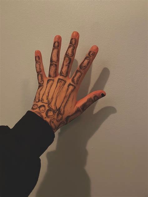 Skeleton Hand Drawing On Hand Tiktok Easy