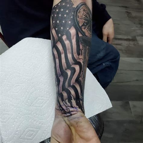 Top 89 American Flag Sleeve Tattoo Ideas - [2021 Inspiration Guide]